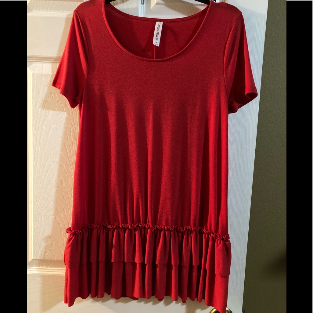 Solid Red Tunic (M)
